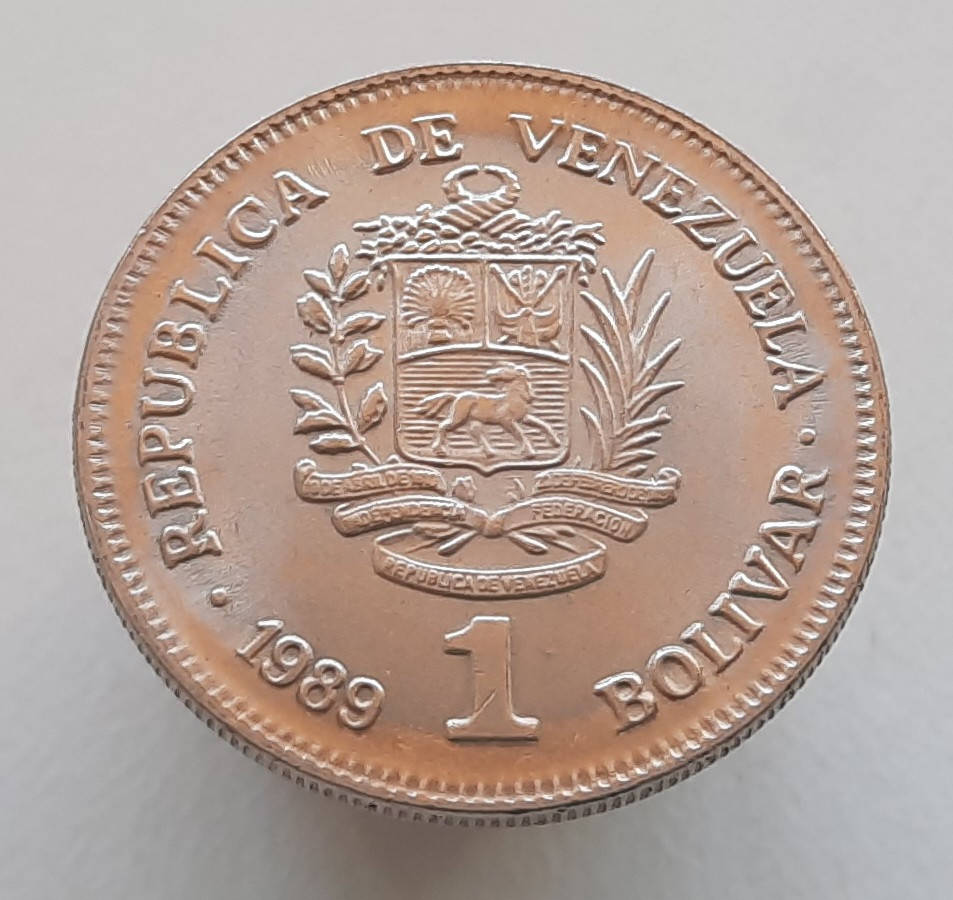 

Венесуэла 1 боливар 1989