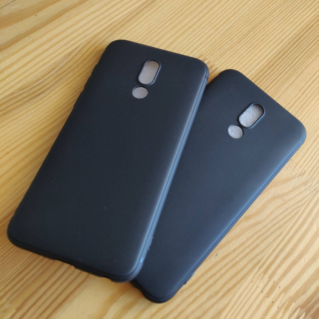 

Тонкий матовый чехол бампер типа "cafele" для Meizu 16 / 16X, Черный