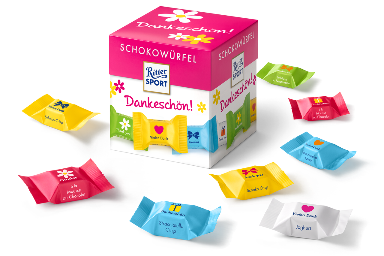

Набор Конфет Ritter Sport Schokowurfel Dankeschön 176g