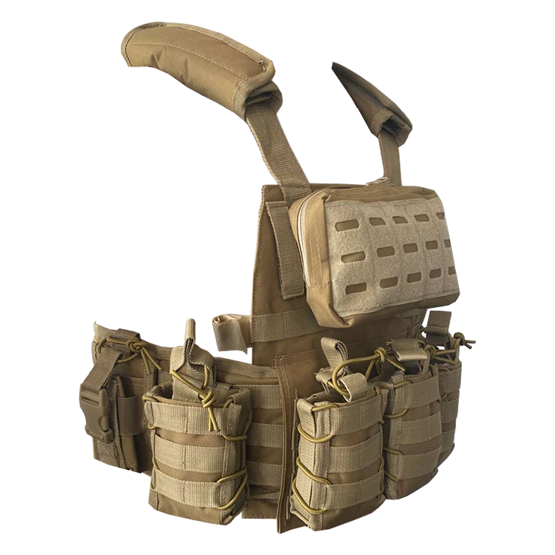 

Плитоноска-розгрузка Okhlai Turkey Coyote Cordura 7 підсумків в комплекті