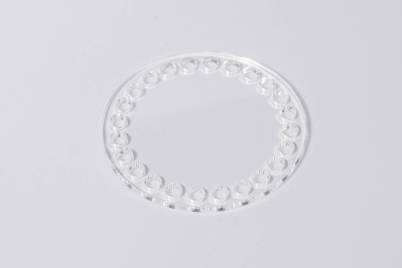 

Круглая заготовка из прозрачного акрила 20см