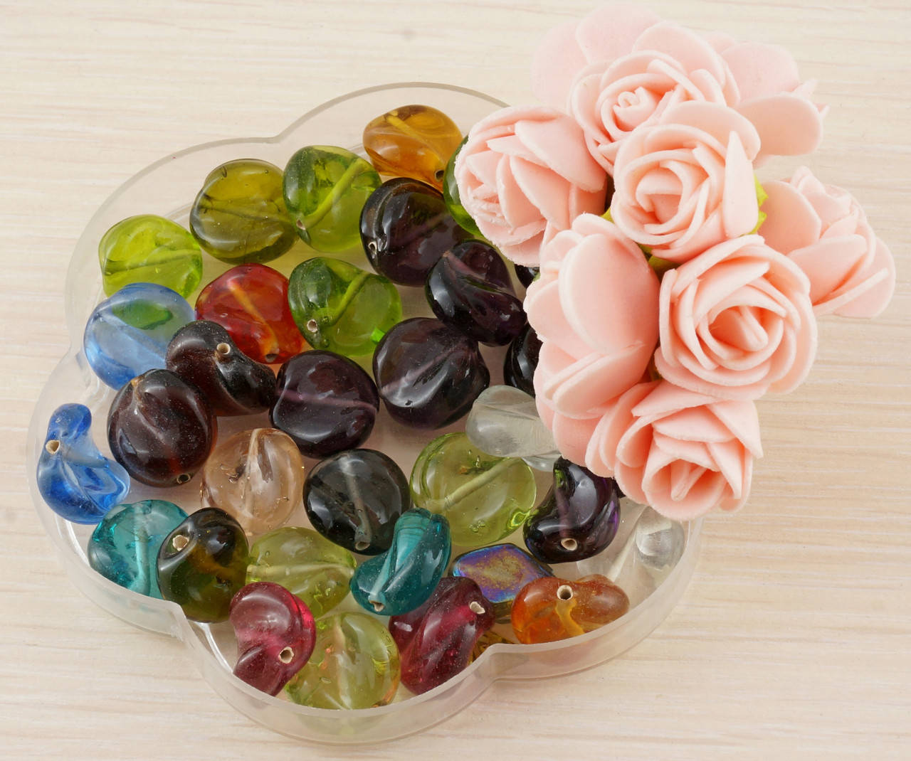 

Бусины стекло 112 (4 шт) 15 мм