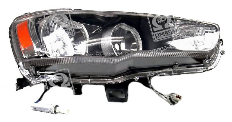 

Фара Mitsubishi Lancer X 2007 - правая (пассажирская), электр., HB4+HB3, нелинзованная, (Depo)