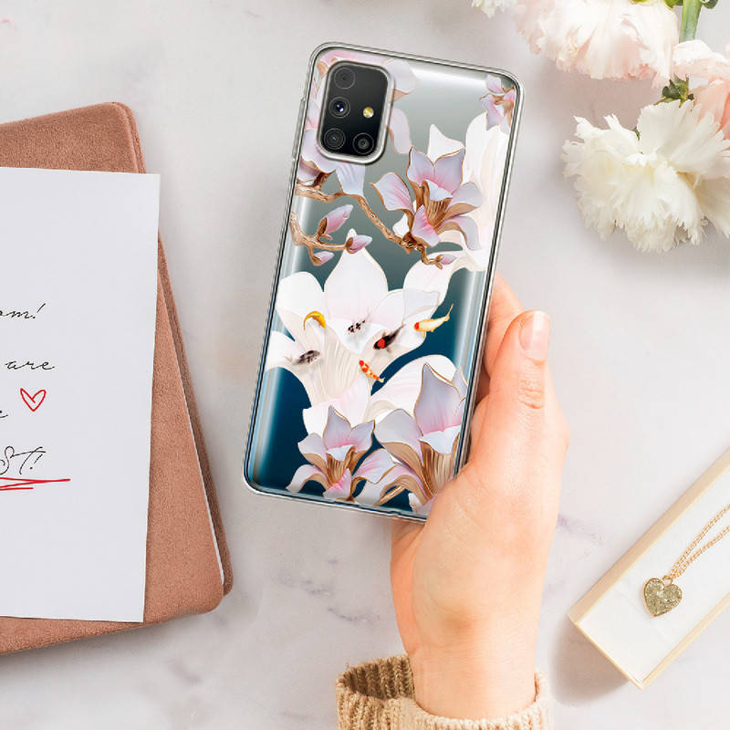 

Чехол Galaxy M31S Chinese Magnolia, Прозрачный