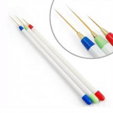 

Набор кистей лайнеров для рисования 3 в 1 Nail Art Brushes