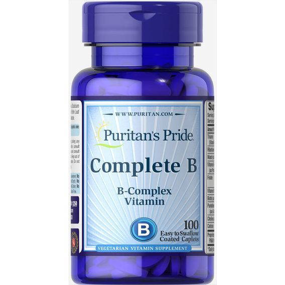 

Комплекс витаминов группы В, Complete B, Puritan's Pride, 100 капсул (PTP-11250)