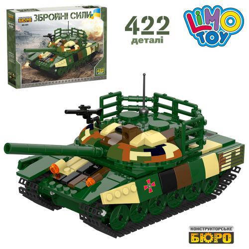 

Конструктор KB 001 військова техніка, танк, 422 дет., кор., 45-33,5-7 см.