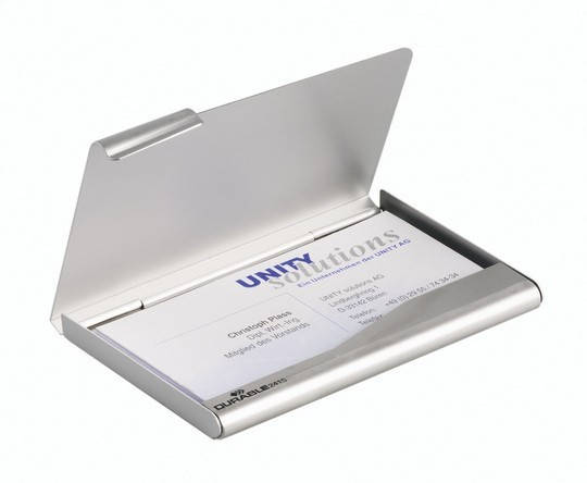 

Визитница карманная металлическая BUSINESS CARD BOX DURABLE 2415 23