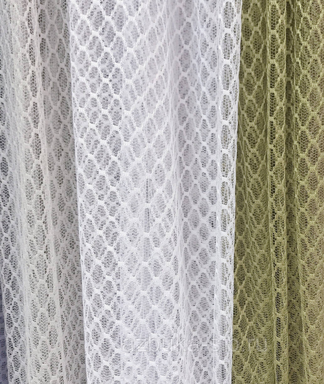 

Турецкая ткань для гардин, сетка однотонная