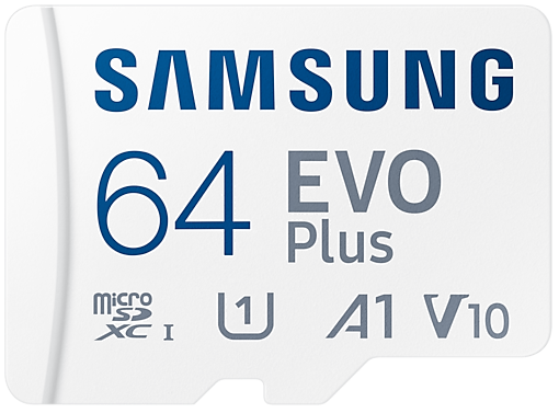 

Samsung EVO Plus microSDXC 64GB UHS-I Class 10 + SD адаптер (MB-MC64KA/CN)
