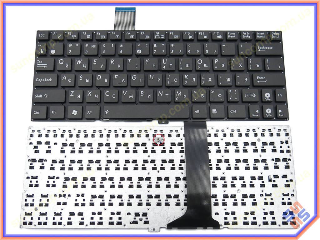 

Клавиатура для ASUS X102BA, X102, X102B (RU Black без рамки), Черный