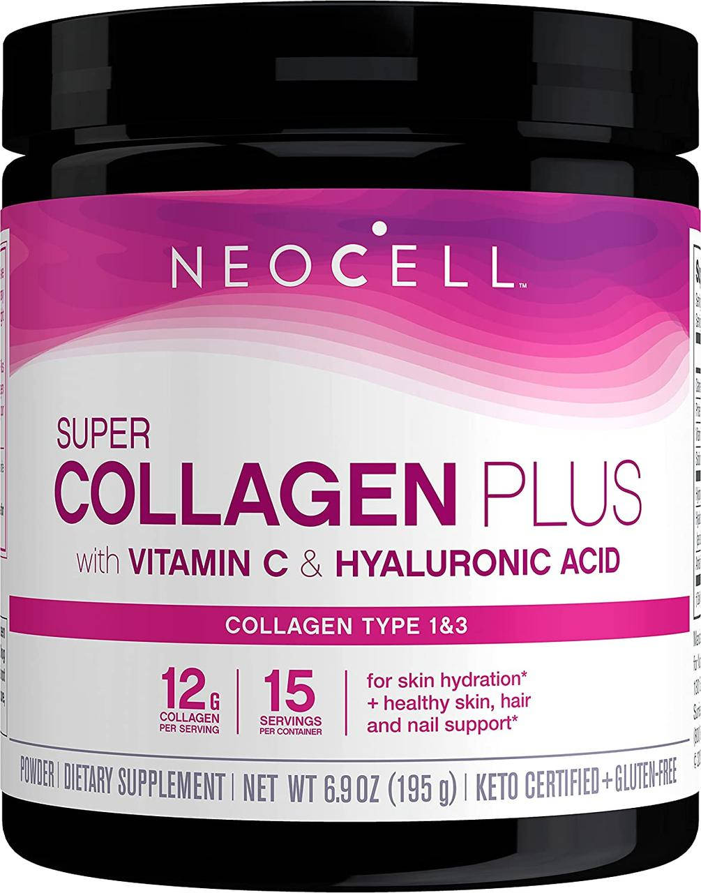 

Neocell Super Collagen Plus коллаген с витамином C и гиалуроновой кислотой 195 гр