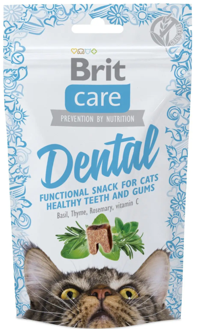 

Brit Care Cat Snack Dental 40г лакомство для кошек с индейкой