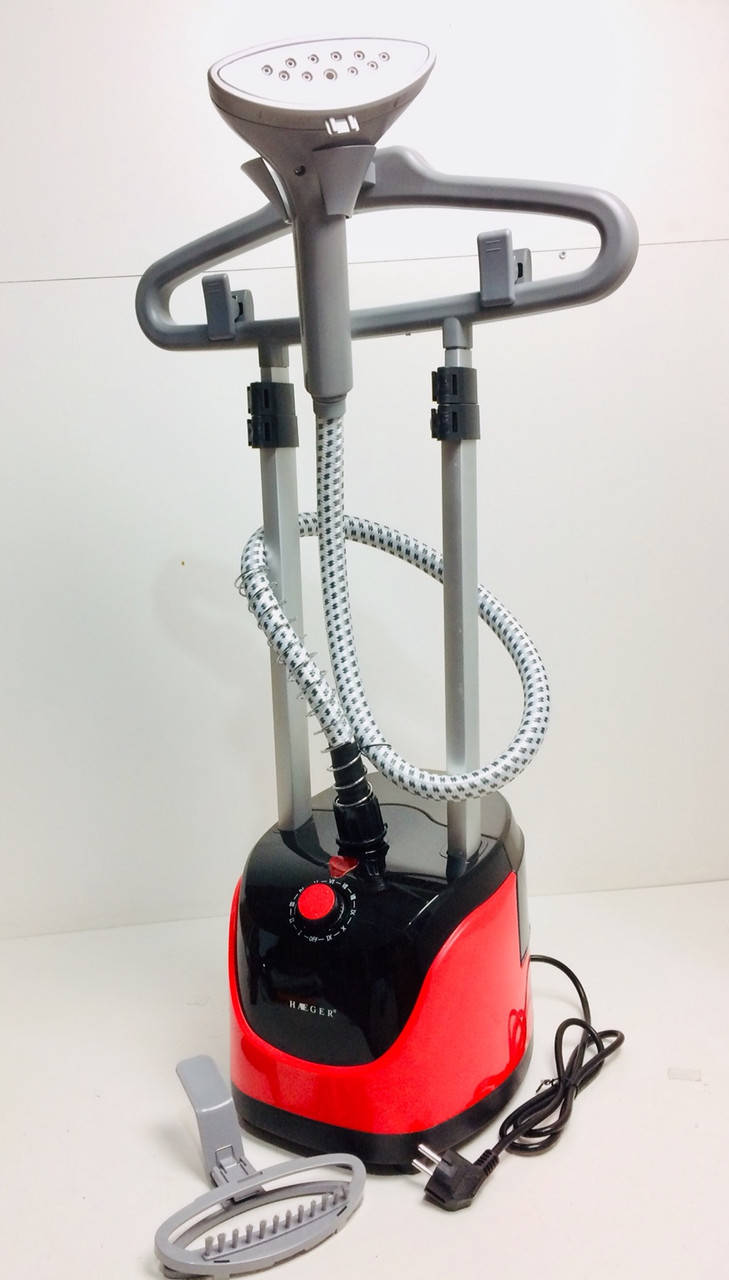 

Вертикальный парогенератор HAEGER отпариватель, дезинфекция одежды, 2000 Ватт, Красный