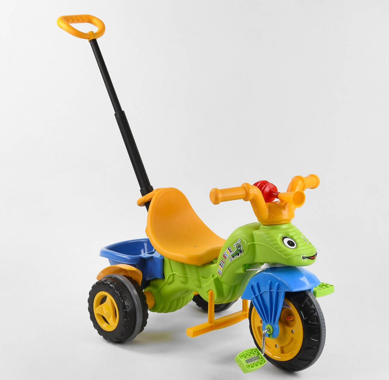 

Велосипед трехколесный 07-128 с родителькой ручкой Pilsan зеленый 102786, Зелёный