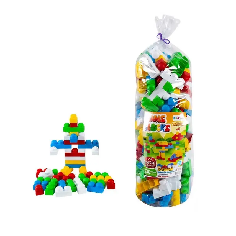 

Гр Конструктор "BAMSIBLOCK №4" 115/5 (4) "BAMSIC" 230 деталей, в пакете