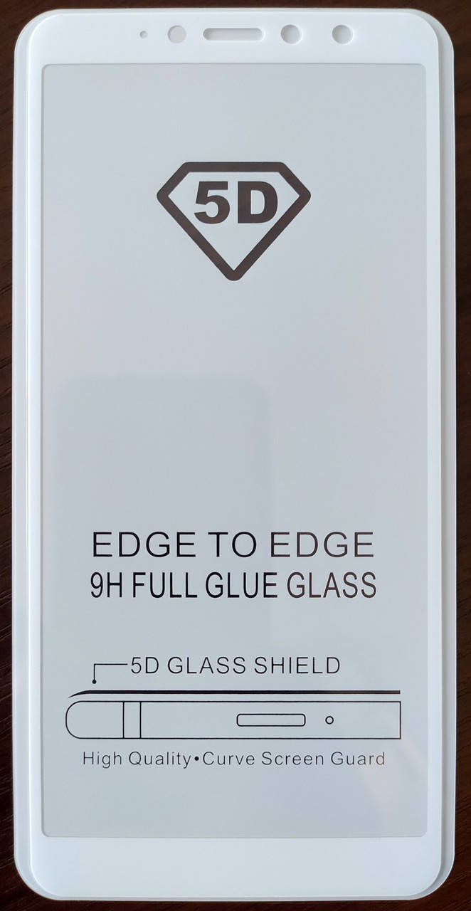 

Защитное стекло для полная проклейка 5D Full Glue Xiaomi Redmi S2 / Redmi Y2, Белый