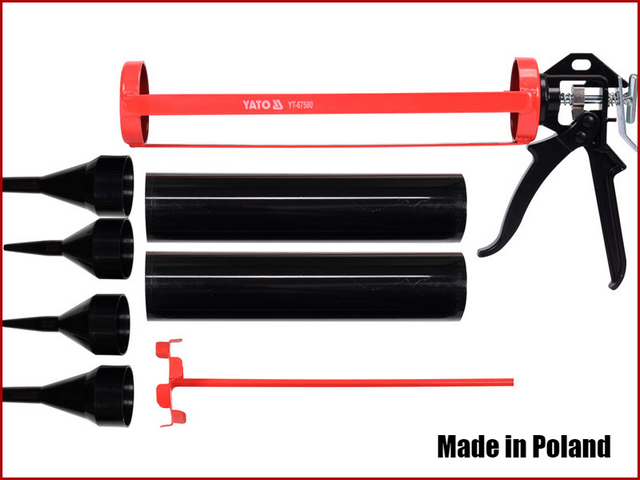 

Пистолет для затирки швов со сменными насадками Yato YT-67580
