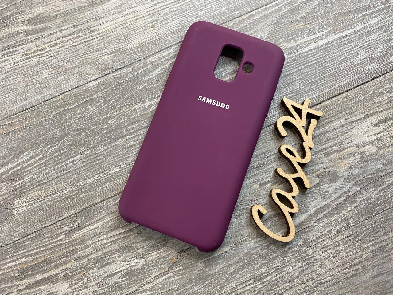 

Чехол Soft touch для Samsung Galaxy A6 2018 (7 цветов) баклажан