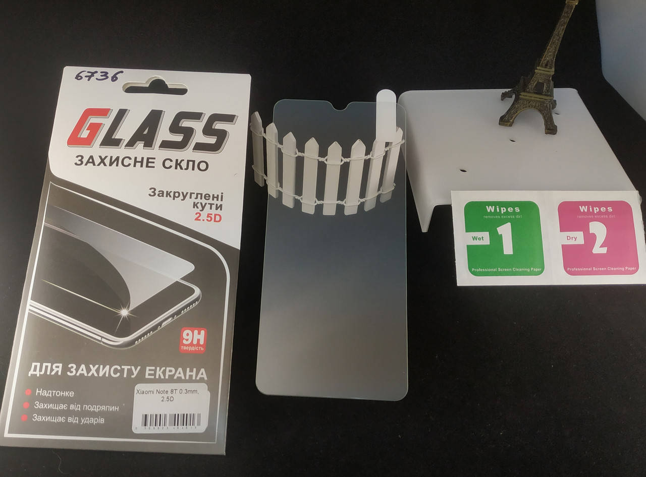 

Защитное стекло для Xiaomi Redmi Note 8T в упаковке
