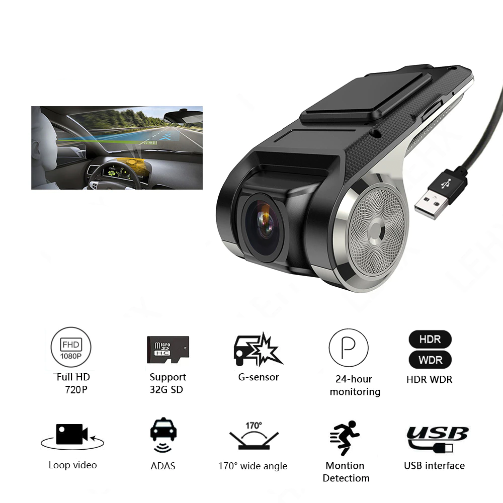 

Автомобильный видеорегистратор DVR V1 WIFI с двумя камерами