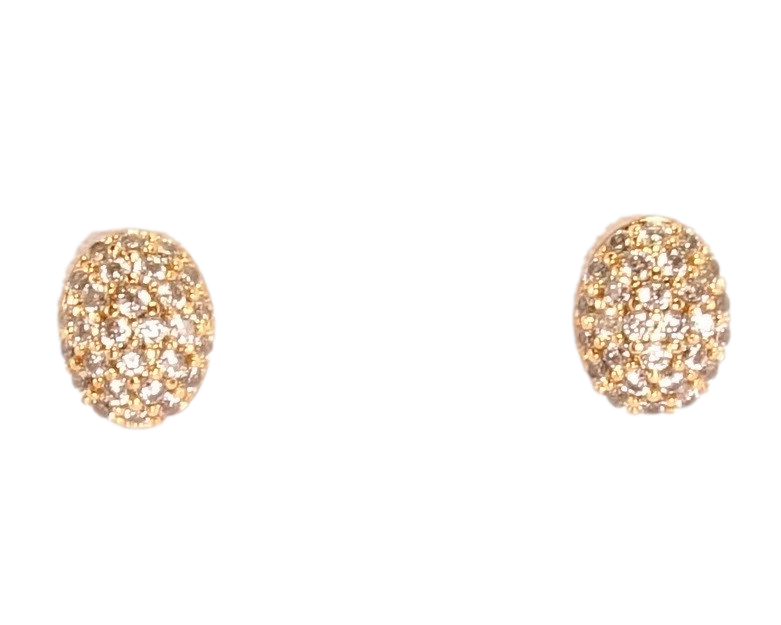 

Серьги Xuping Позолота 18K гвоздики "Овал инкрустация мелкий цирконий"