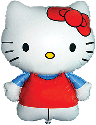 

Фольгированный шар большая фигура Hello Kitty 67х49 см Flexmetal