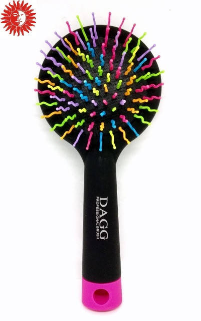 

Расчёска для волос Dagg массажная пластиковая с зеркалом 20 см 8815 MI, Черный