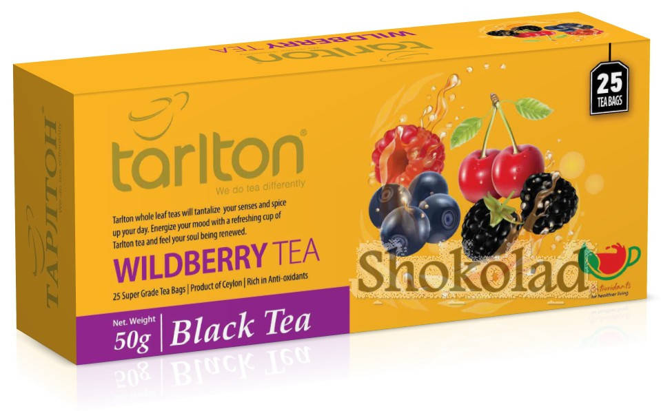 

ЧАЙ ЧЕРНЫЙ, ТАРЛТОН, ЛЕСНЫЕ ЯГОДЫ 25 ПАК Х 2 Г