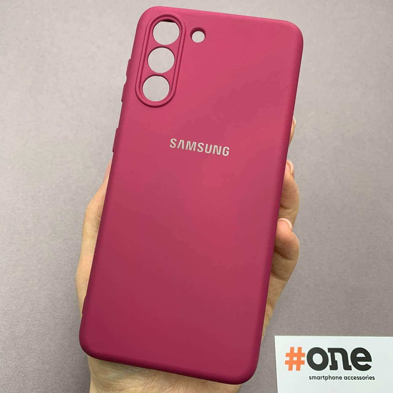 

Чехол для Samsung Galaxy S21 с микрофиброй с защитой для камеры чехол на телефон самсунг с21 бордовый CMR