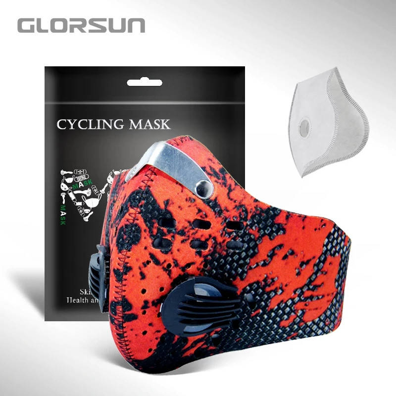 

Спортивная маска-респиратор Glorsun с угольным фильтром Анти-смог PM2.5, 005e010