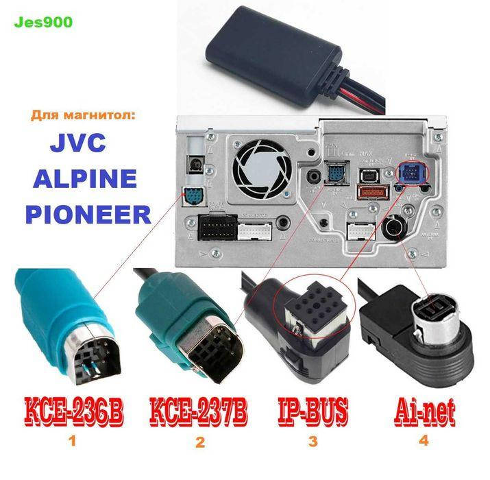

Bluetooth 5.0/ Блютуз для Alpine KCE-236B 237В и Pioneer IP-BUS Ai-net