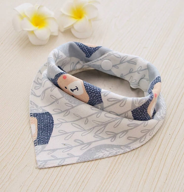 

Слюнявчик нагрудник бандана на кнопке хорошего качества