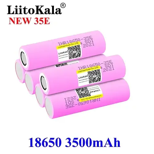 

Аккумулятор Liitokala lii-INR18650 35 E 3,7 В 3500 mAh с плоским контактом