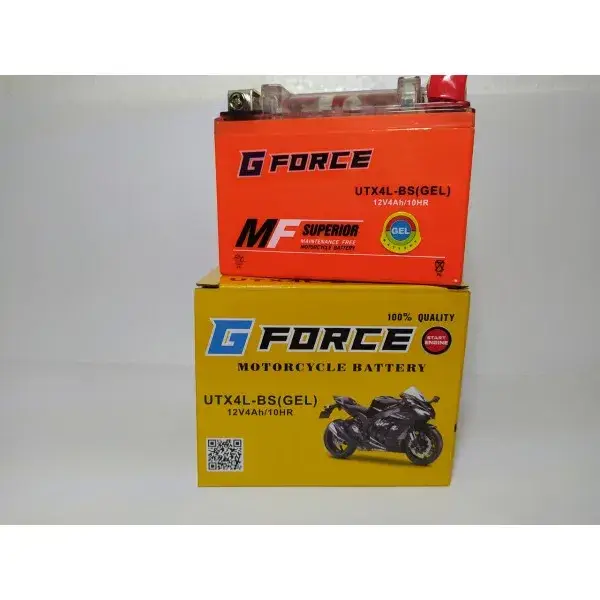 

Аккумулятор GForce МОТО UTX4L-BS GEL 12V 4Ah