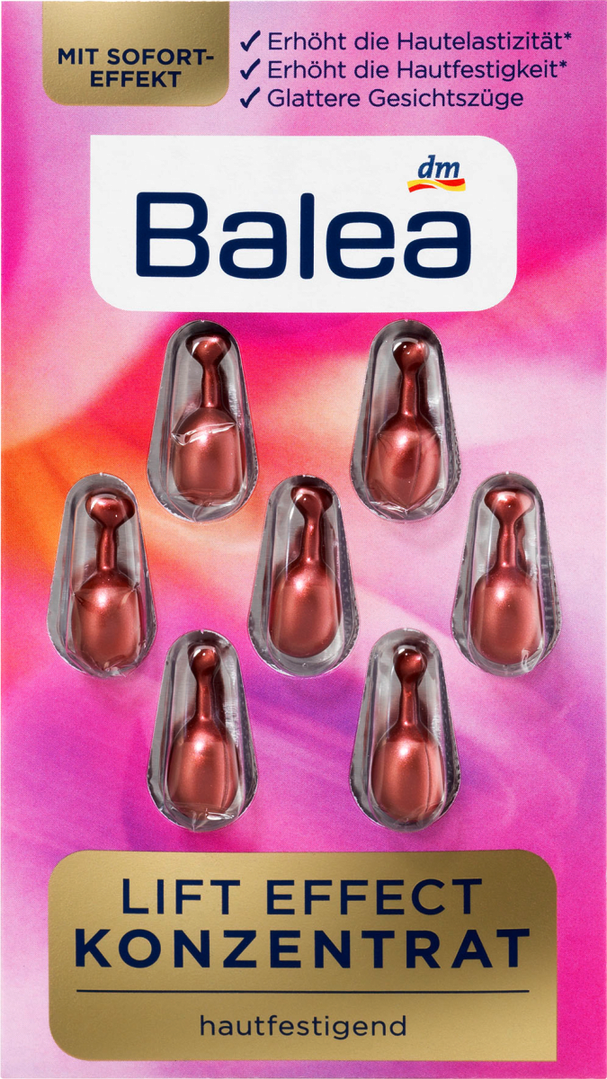 

Лифтинг-концентрат для кожи лица Balea Konzentrat Lift Effect, 7 шт