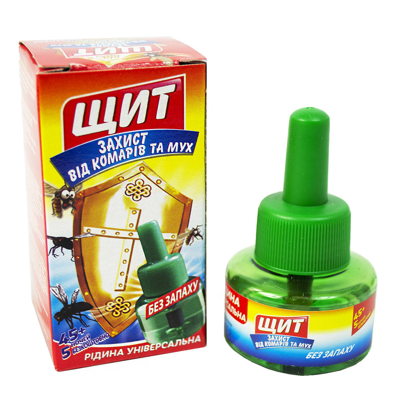

Жидкость от комаров универсальная "Щит" (45+5) без запаха