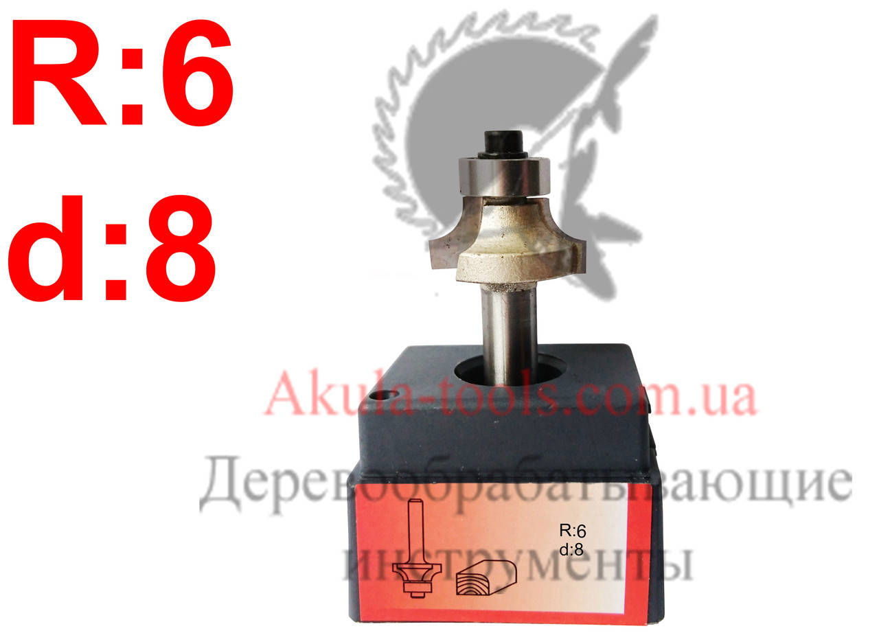 

R6 d8 Фреза AКУЛА pobedit кромочная калевочная