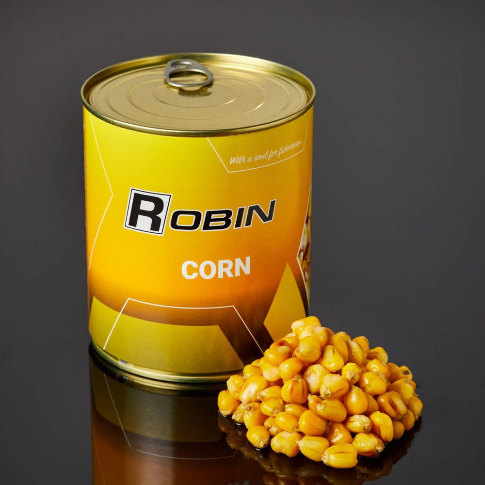 

Цельнозерновая кукуруза в жестяной банке Robin Натуральная 900мл
