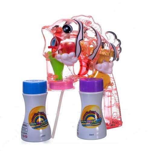 

Пистолет мыльные пузыри CF19806 цветные рыба запаска