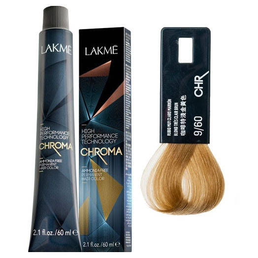 

Безаммиачная крем-краска для волос Lakme CHROMA 9/60 Светлый блондин коричневый