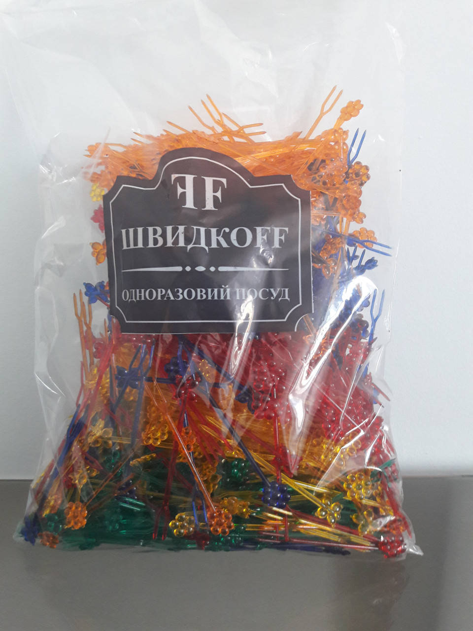 

Шпажки "вилочка-квіточка" 1000шт. "ШвидкоFF"