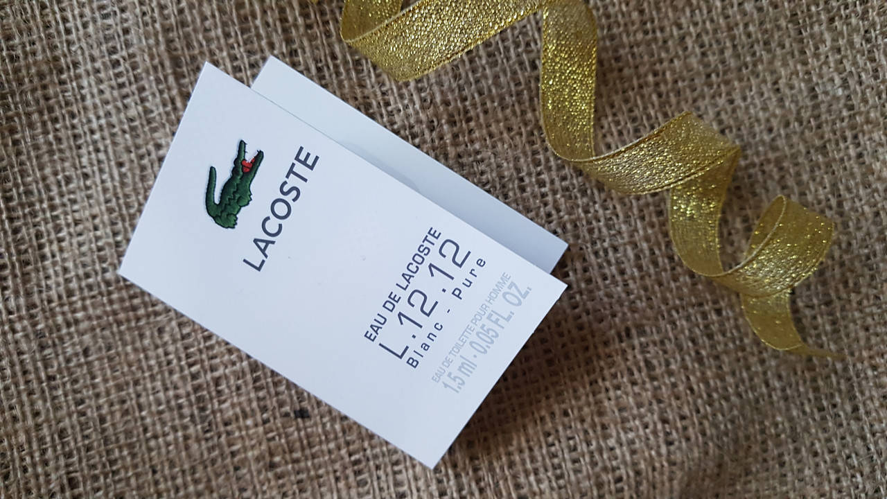 

Пробник мужской туалетной воды Eau de Lacoste L.12.12: Blanc 2ml