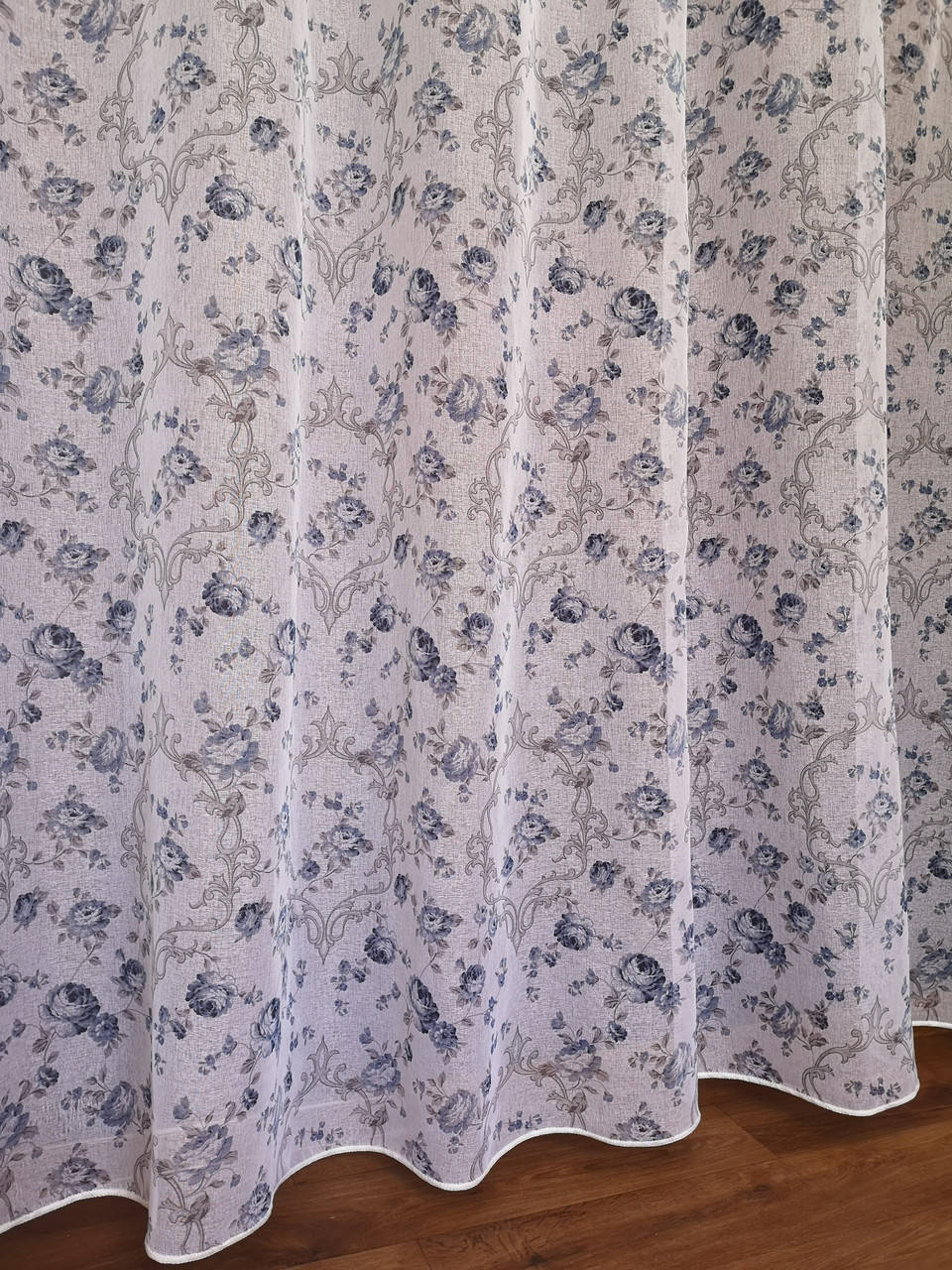 

Тюль лен прованс роза сапфир