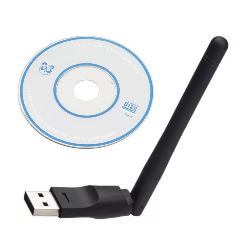

USB wifi адаптер с антенной + диск с драйвером