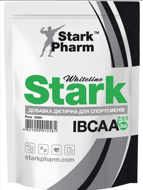 

Аминокислоты IBCAA 2-1-1 с витамином B6 от Stark Pharm, 1000 грамм
