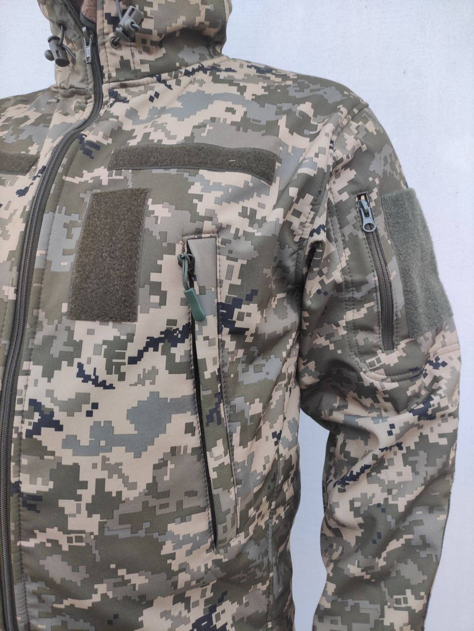 

Куртка Soft Shell піксель, куртка тактична Софтшел