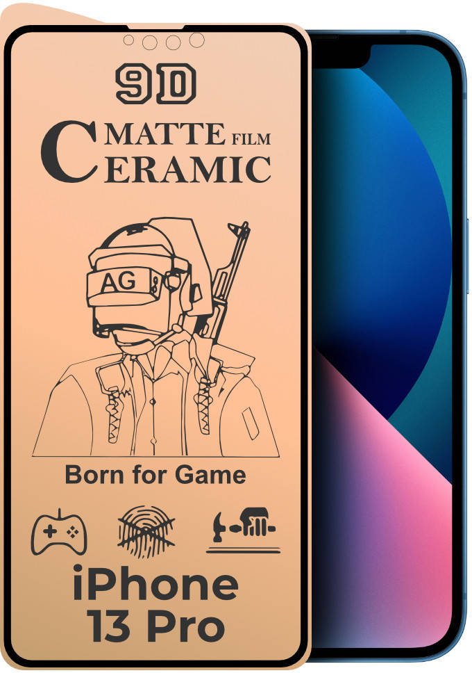 

Защитная пленка керамическая Ceramic iPhone 13 Pro (матовая) (Айфон 13 Про)