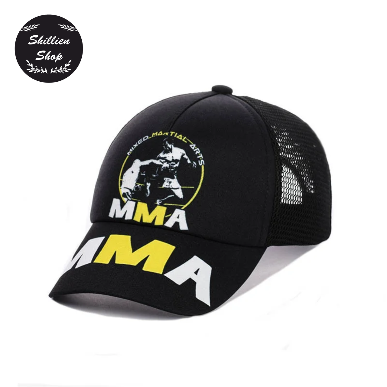 

● Летняя кепка бейсболка с сеткой - ММА ●, Черный