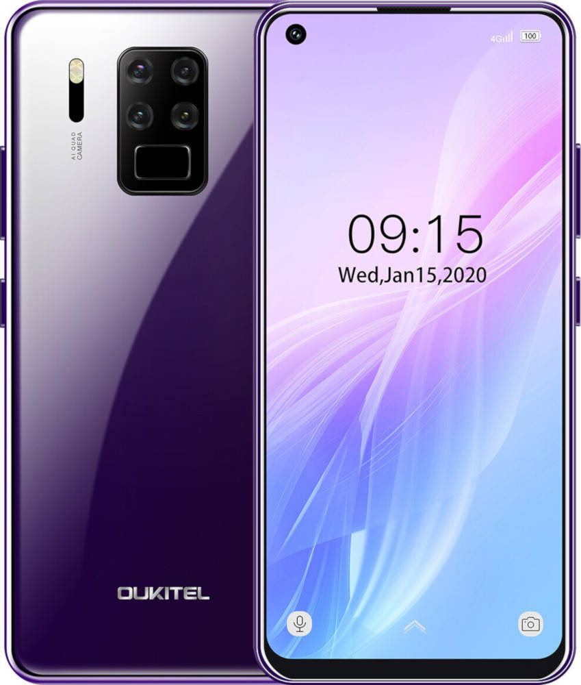 

OUKITEL C18 Pro 4/64Gb Purple, 4000 mAh, 16 Мп, Android 10, дисплей 6.55", Смартфон OUKITEL C18 Pro, Фиолетовый